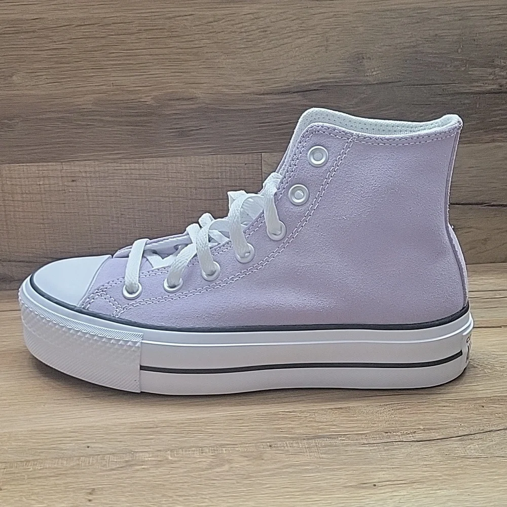 Converse Women's High-Top Sneakers - Light Purple - Picture 6 of 12